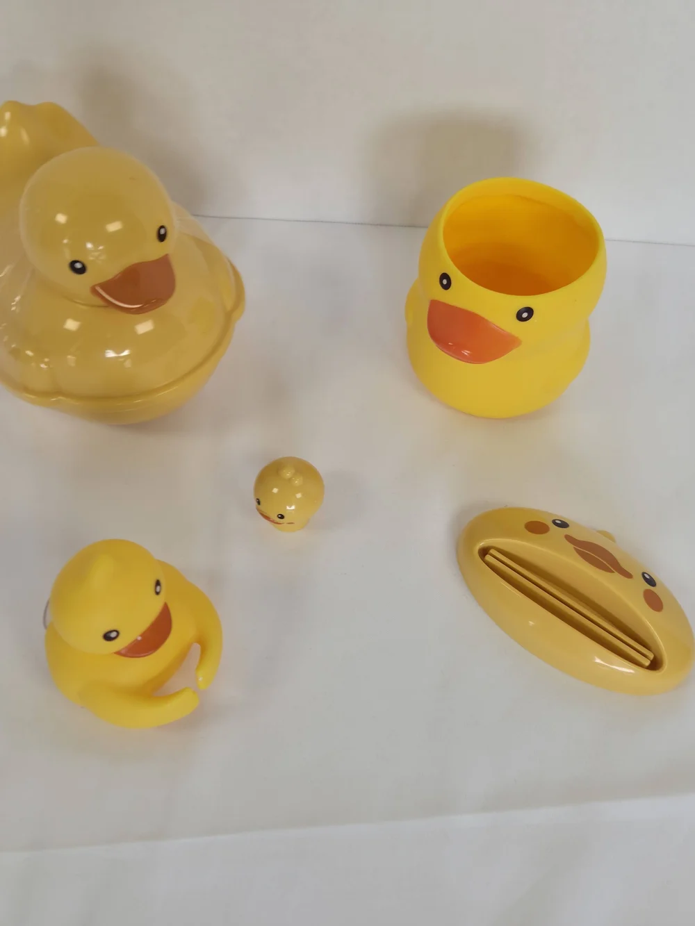 Yellow Rubber Duck Bathroom Accessories Set - Kids